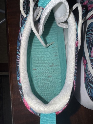 Nike Roshe One Print Premium Teal Blau Pink Herren 10,5 Laufschuhe Sneaker - Bild 9 von 10