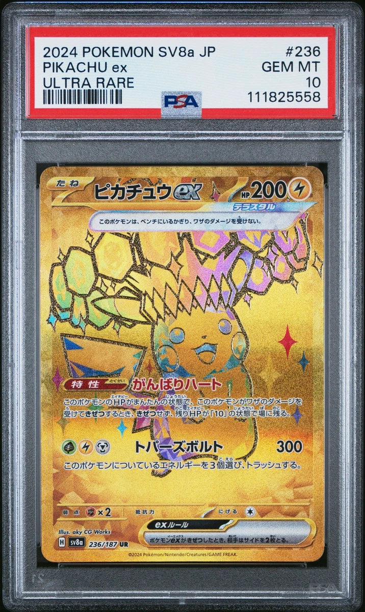 Pokémon TCG Ultra Rare Grade 10 Japanese Individual Collectible