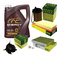 Mann Inspektionspaket 5L Mannol Energy 5W-30 FüR Ford Fiesta V 1.4 Tdci