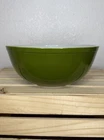 Vintage Pyrex 404 Avocado Green Mixing Bowl Large 4 Qt Mid Century Kitchen Glass