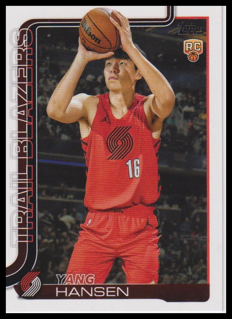 2025-26 Topps #216 Yang Hansen Rookie RC