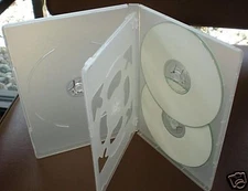 2 PCS SLIM 14MM MULTI-5 FIVE DVD / CD CASES BOX, CLEAR, DH5