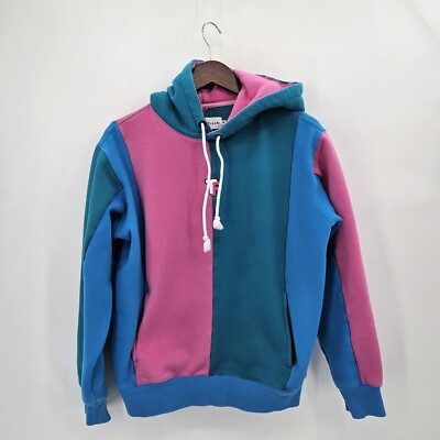 Teddy Fresh Bubblegum Pink Blue Hoodie Sweatshirt Size Medium