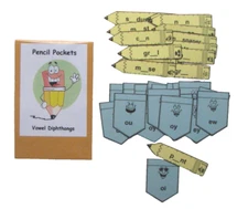 Teacher Made Literacy Center Elementary Learning Resource Game Vowel Diphthongs