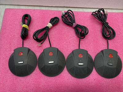 Lot Of 4  Polycom SoundStation EX External Microphones 2201-00698-001