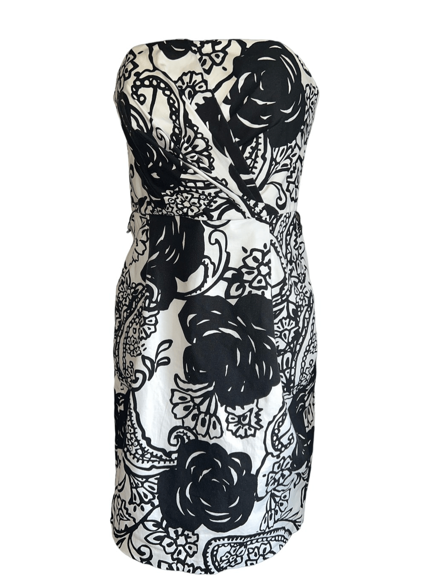 White House Black market dress Black and white floral design WITH POCKETS!! Sz 2 | eBay White House Black market dress Black and white floral design WITH POCKETS!! Sz 2 | eBay