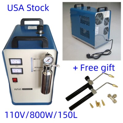 USA - 800W 150L Acrylic Polisher Oxygen Hydrogen Flame Generator + 2 Gas Torches
