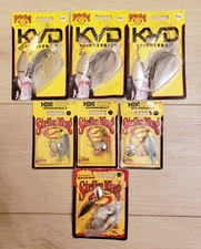 Lot Of 7 Strike King KVD Spinnerbait 1/8, 3/8, 1/2, 3/16 oz. FREE SHIPPING!!