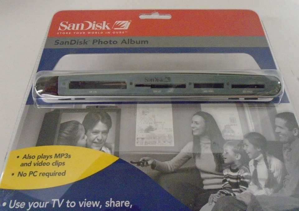 SANDISK Shoot & Store Digital Photo Album/Card Reader SDV2-A (View Photos on TV) - Image 2 of 4