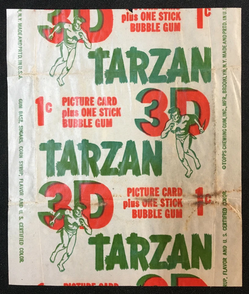 1954 年 TARZAN 1 美分密封卡包 + 3D 玻璃和包装 — 第 3/4 张图片