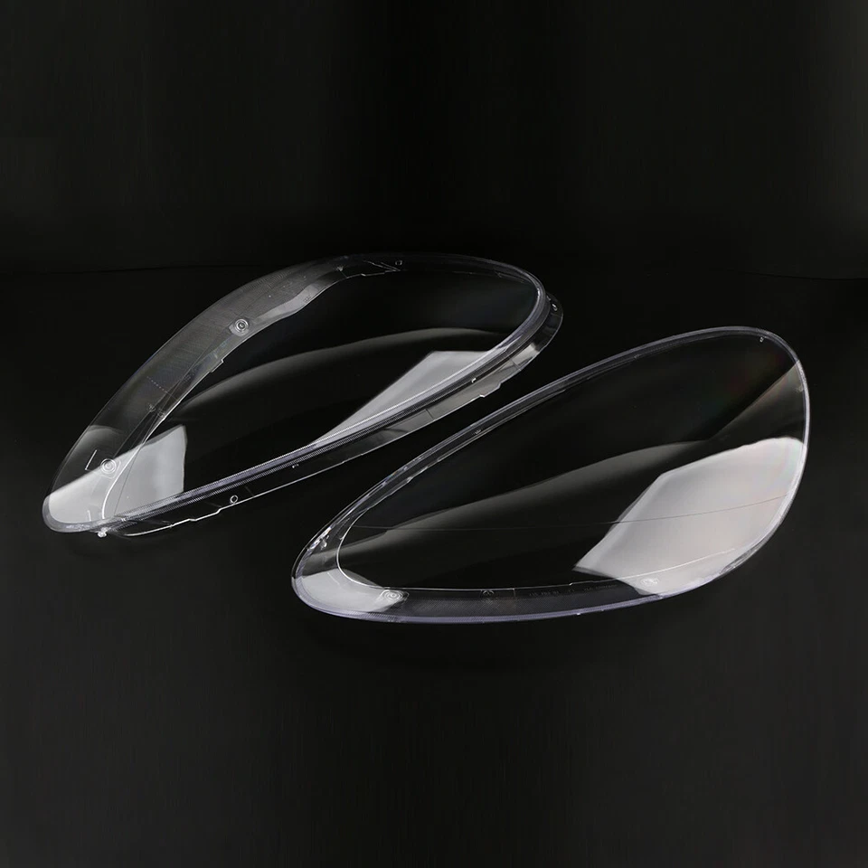 For Porsche Cayenne 2011-14 Pair Headlight Lens Clear Headlamp Diffuser Lens - Image 2 of 4