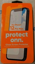 ONN GLASS SCREEN PROTECTOR FOR IPHONE 12 PRO MAX New Open Box