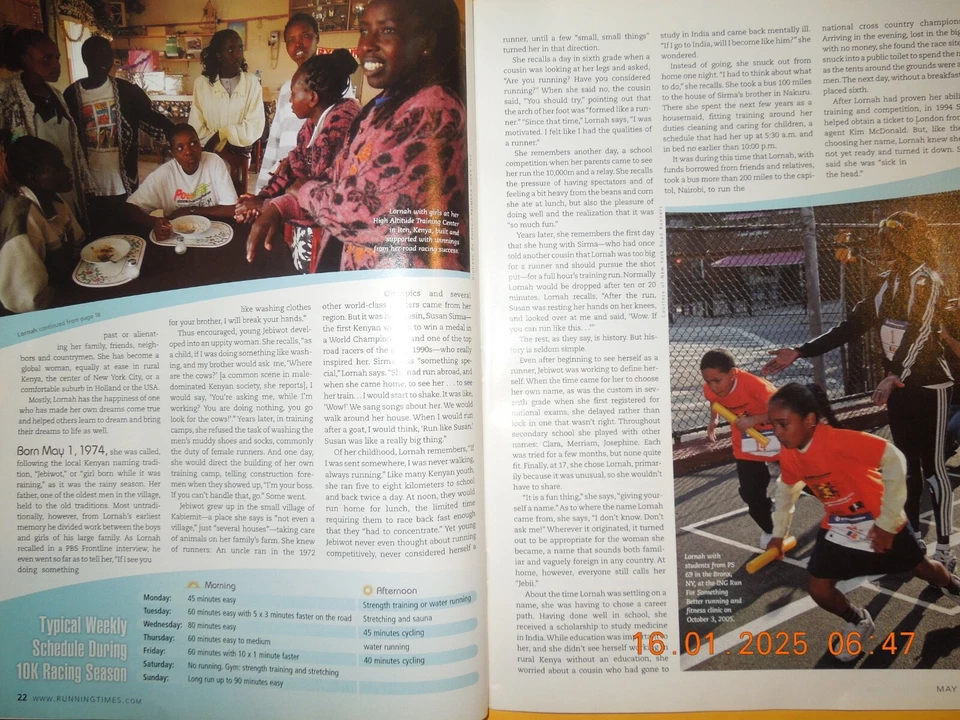 LORNAH KIPLAGAT running times CHOOSE A MARATHON build speed LONG RUNS success - Image 3 of 4