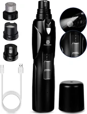 Electric Dog Nail Trimmer, Rechargeable Dog Nail Grinder for Large Dogs