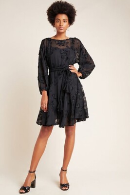 knee length dresses for ladies Angela Textured Boucle Mini Dress / Ivory | Meshki main image 1