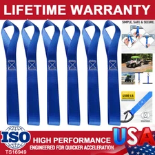 6Pack Soft Loop Tie Down Straps 4500LBS Motorcycle Dirt Bike Garden Equipment US