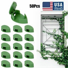 50PCS Plant Clips Self-Adhesive Hook Wall Climbing Clips For Climbing Plants US