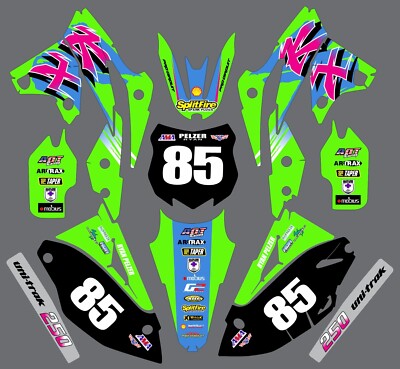 Graphic Kit for 2013-2016 Kawasaki KXF250 KX250f KX 250f Decals | eBay