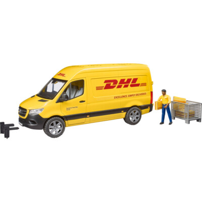 bruder  Mercedes Benz Sprinter DHL mit Fahrer Fertigmodell Nutzfahrzeug Modell