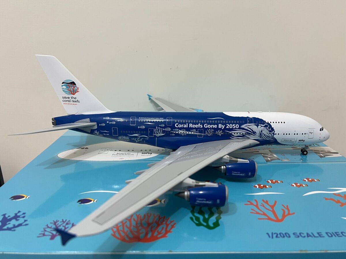 SQ Wings 1/200 Hifly A380 9H-MIP サンゴ礁保護 Hifly Airbus A380 9H-MIP 'Save the Coral Reefs' JC Wings