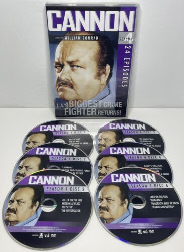 Cannon Saison 4 (Dvd, 1971 Série TV, William Conrad, Saison Quatre, OOP) Canadien - Photo 1 sur 8