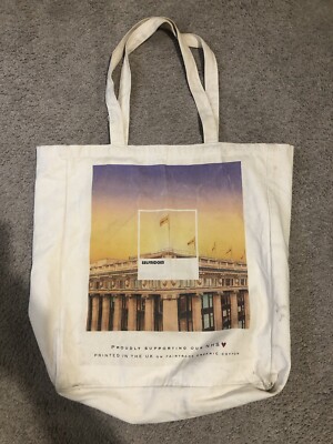 Kurt Geiger London Selfridges ''We Are One'' Organic Cotton Shopper Tote Bag Rare
