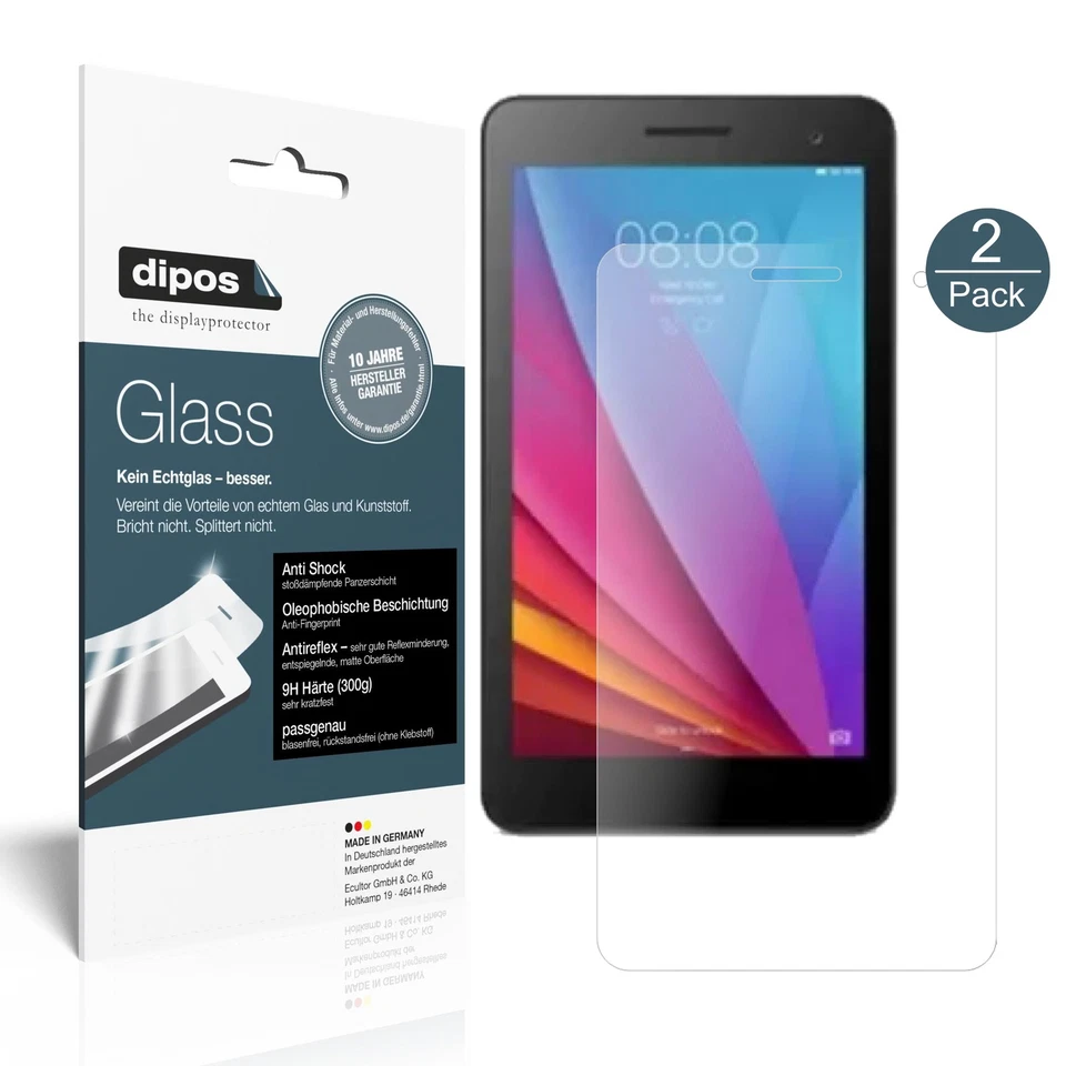 2x Screen Protector for Huawei Mediapad T1 7.0 matte Flexible Glass 9H dipos - Image 2 of 4