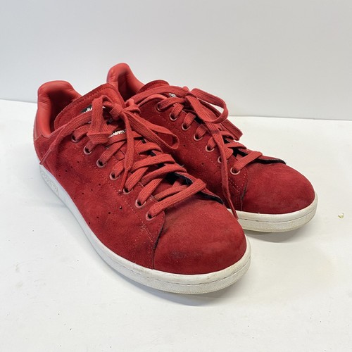 Adidas Stan Smith Mens Size 10 Mens Red Suede Limited Edition - 第 1/10 張圖片