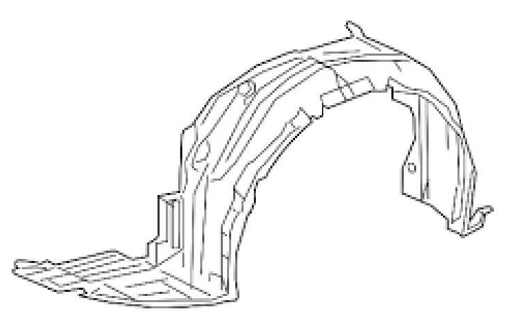 Revestimiento genuino OEM, guardabarros delantero, derecho LEXUS RC35/300H/200T ☆ 53805-24050 ☆ Foto 3 de 4