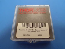 THORLABS LB1471-C-ML MOUNTED N-BK7 BI-CONVEX LENS Ø1" f=50.0mm ARC: 1050-1700nm