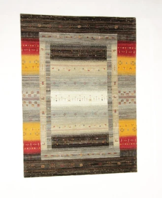 Gabbeh Loribaft Tissé à la Main Tapis (196 x 143) D'Orient État Irréprochable - Photo 1/4
