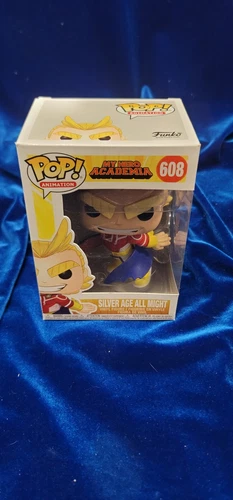 Funko Pop 608 My Hero Academia Silver Age All Might w pop protector