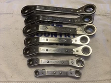 Blue-Point 7pc 12pt Metric 25° Offset Ratcheting Box Wrench Set RBYAM605 +2