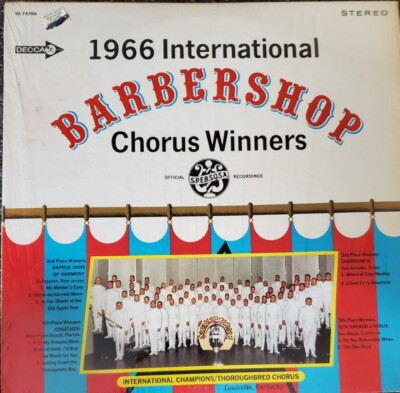 Barbershop 1966 International Chorus Winners DL4786 LP. (#4452)