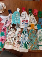 Crochet Kitchen Towel Holder, Ring, Topper Available with or without towel