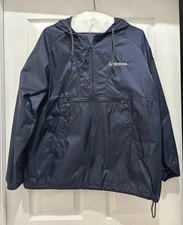 Harriton Unisex Honda Windbreaker Pullover Hoodie Waterproof Raincoat Sz L