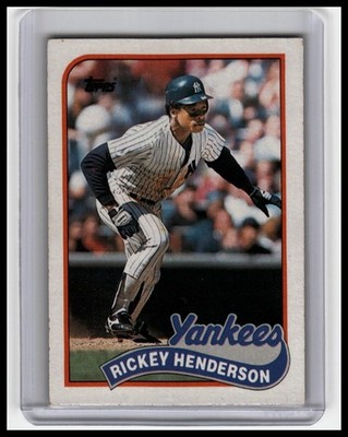 1989 Topps #380 Rickey Henderson