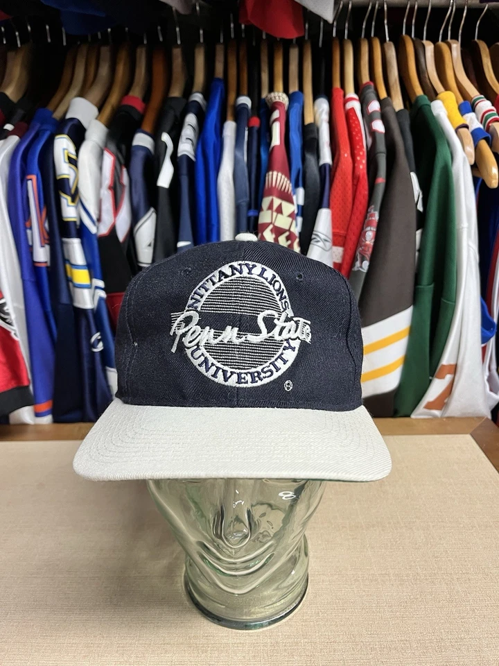 Vintage 90s The Game Penn State University PSU Lions Fitted Hat Size 7 1/4 - Image 2 of 4