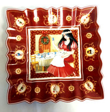 Vintage Villeroy & Boch Square Bowl Plate Snow White & 7 Dwarfs Toys Fantasy