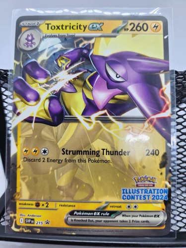 Pokemon Toxtricity ex SVP215 Scarlet & Violet Black Star Promo Illustration Cont