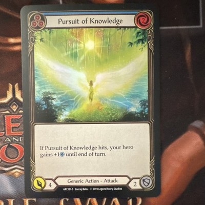 Pursuit of Knowledge - Arcane Rising (ARC161-S) - FAB TCG - Rainbow Foil 1st Ed