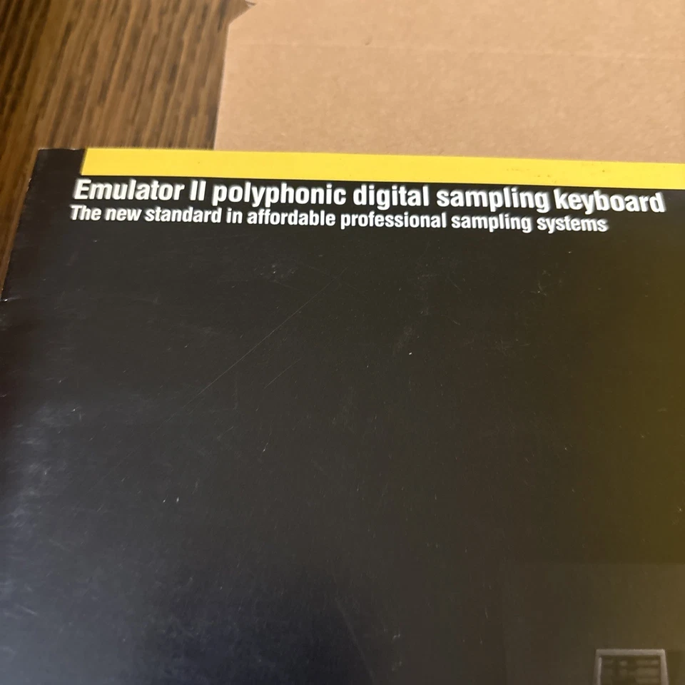 Antigo 1985 Emulador II Teclado de Amostragem Digital Polifônico Disco de Demonstração - Imagem 2 de 4