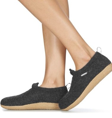 Giesswein Vent Slippers Men’s EU 41 US 8 Anthracite Marine Slip-On Wool Shoes Vent main image 4