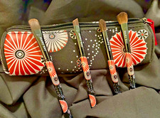 New Mary Kay Color Burst 4 Piece Cosmetic / Makeup Eye Brush Set  Bag