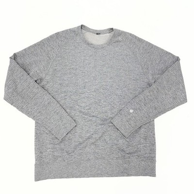 Lululemon Engineered Warmth Long Sleeve Crew Mens XL Gray Merino Wool Blend