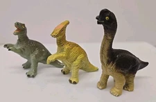 Small Vintage Safari Ltd Dinosaur Figures - Made in China Bundle x 3