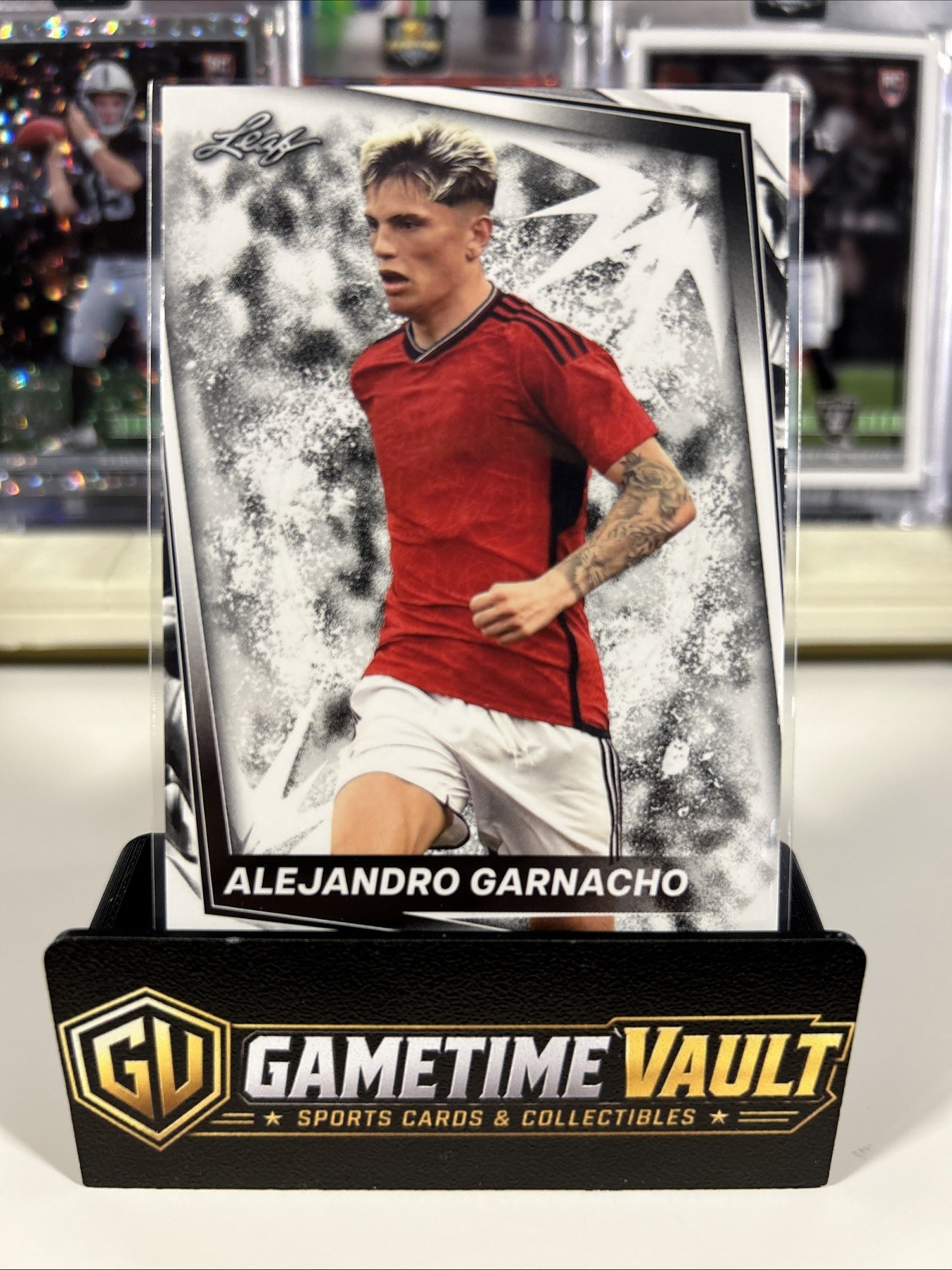 2024 Leaf Soccer - #1 Alejandro Garnacho White