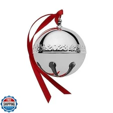 Wallace 2023 Silver Plated Sleigh Bell Ornament, 53rd Edition