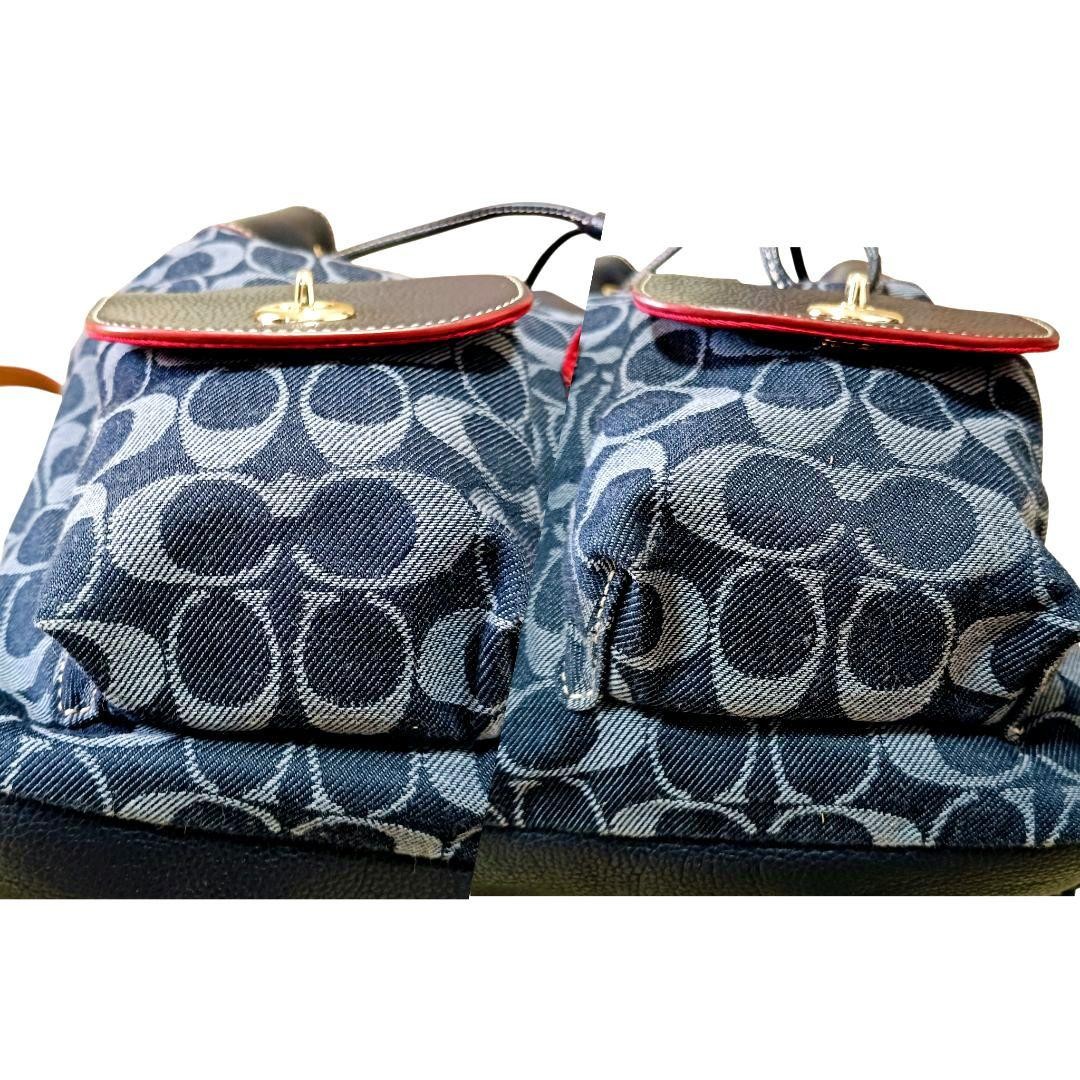 Level COACH Signature Backpack F37589 Navy thumbnail 11