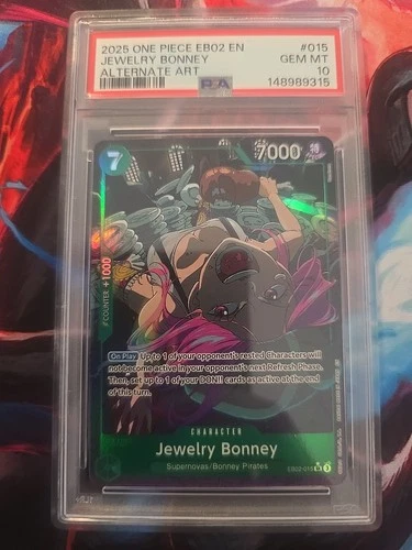 2025 One Piece Anime 25th Jewelry Bonney Alternate Art #EB02-015 PSA 10